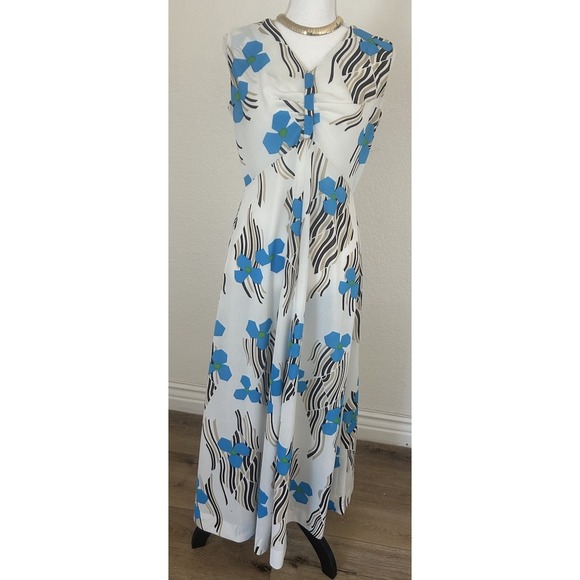 Dresses & Skirts - Womens Vintage 1970s Sleeveless Maxi Dress